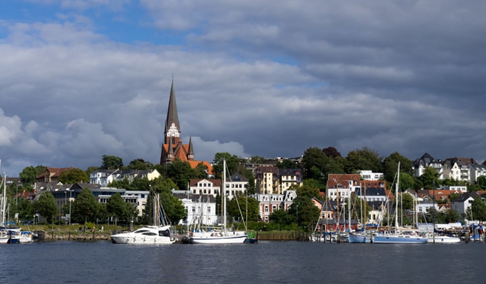 Flensburg in Schleswig Holstein