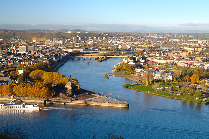 Blick auf Koblenz